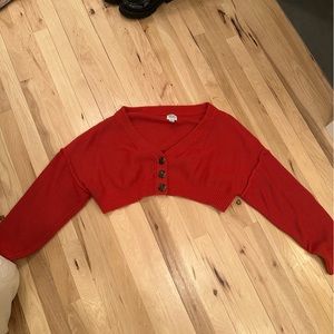 Orange/red bdg sweater